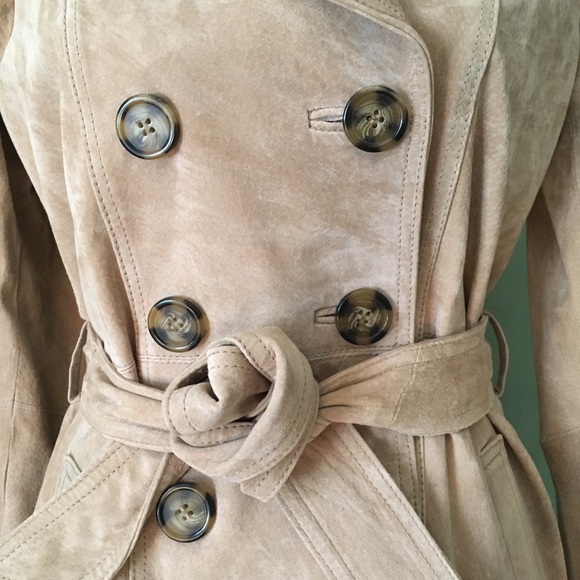 New York & Company leather trench coat - Picture 5 of 9